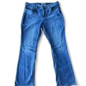 Lee blue stretch bootcut jeans